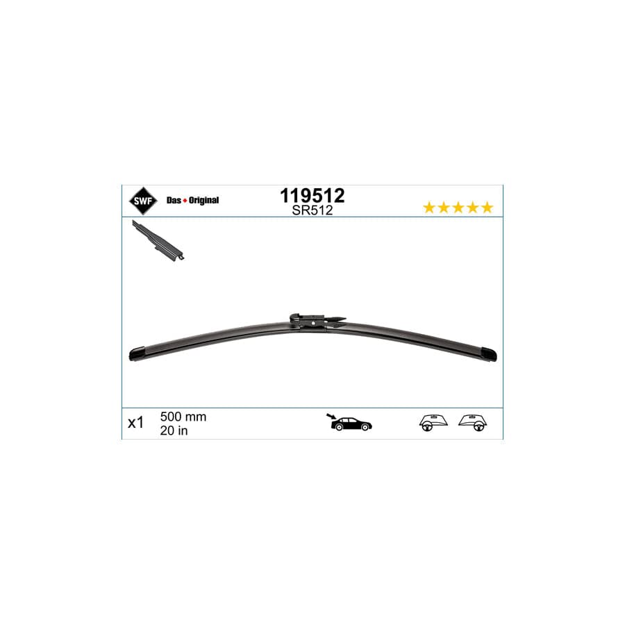 Swf Visioflex Rear 119512 Wiper Blade | ML Performance UK Car Parts