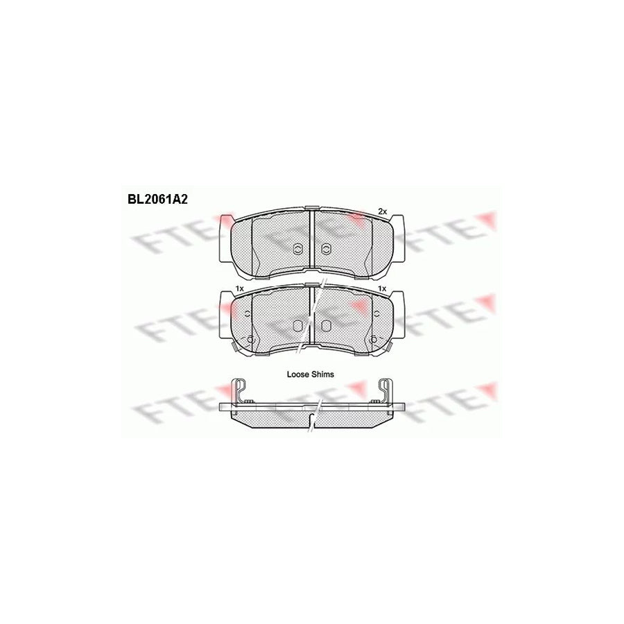 Fte BL2061A2 Brake Pad Set | ML Performance UK Car Parts