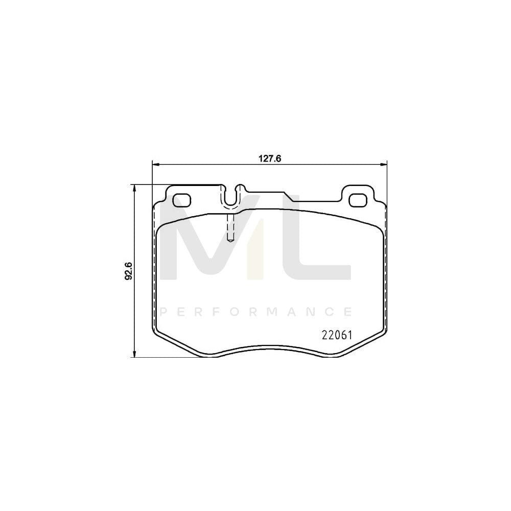 Hella 8DB 355 021-671 Brake Pad Set Prepared For Wear Indicator | ML Performance Car Parts