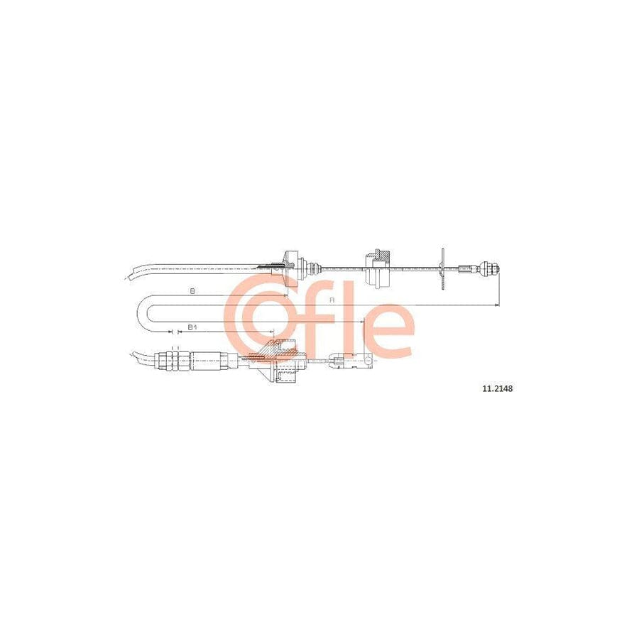 Cofle 11.2148 Clutch Cable For Citroën Xsara