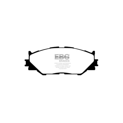 EBC PD07KF130 Lexus Redstuff Front Brake Pad & USR Disc Kit (Inc. IS200D, IS220D, IS250, IS300h) 2 | ML Performance UK Car Parts