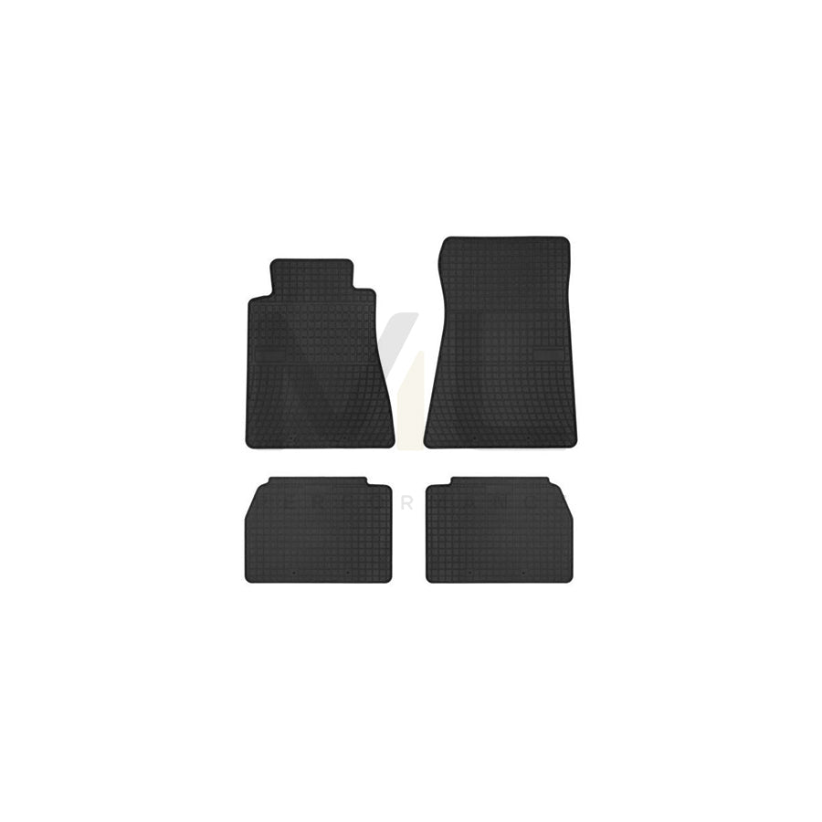 FROGUM Tailored 547389 Floor mat set suitable for MERCEDES-BENZ 190 (W201) Elastomer, Front and Rear, Quantity: 4, Black | ML Performance Car Parts