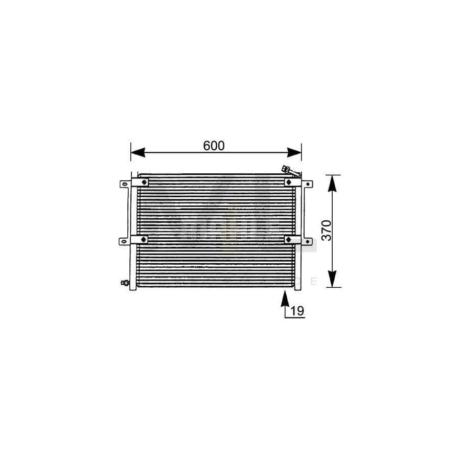 MAHLE ORIGINAL AC 171 000P Air conditioning condenser without dryer | ML Performance Car Parts