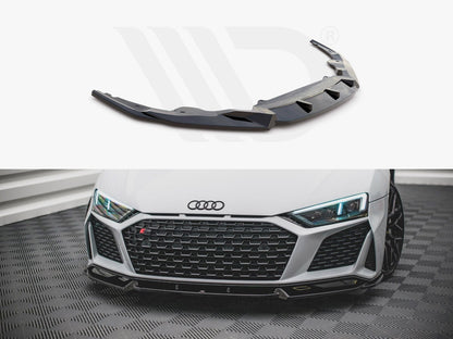 Maxton Design AU-R8-2F-FD1T+FD1RT Front Splitter V.1 Audi R8 MK2 Facelift | ML Performance UK Car Parts