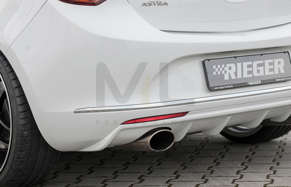 Rieger 00051325 Opel Astra J Rear Diffuser 1 | ML Performance UK Car Parts