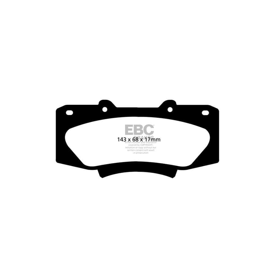 EBC DP62054 Toyota Hi-Lux Greenstuff Front Brake Pads 2 | ML Performance UK Car Parts