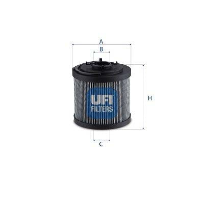 UFI 83.072.00 Filter, Operating Hydraulics