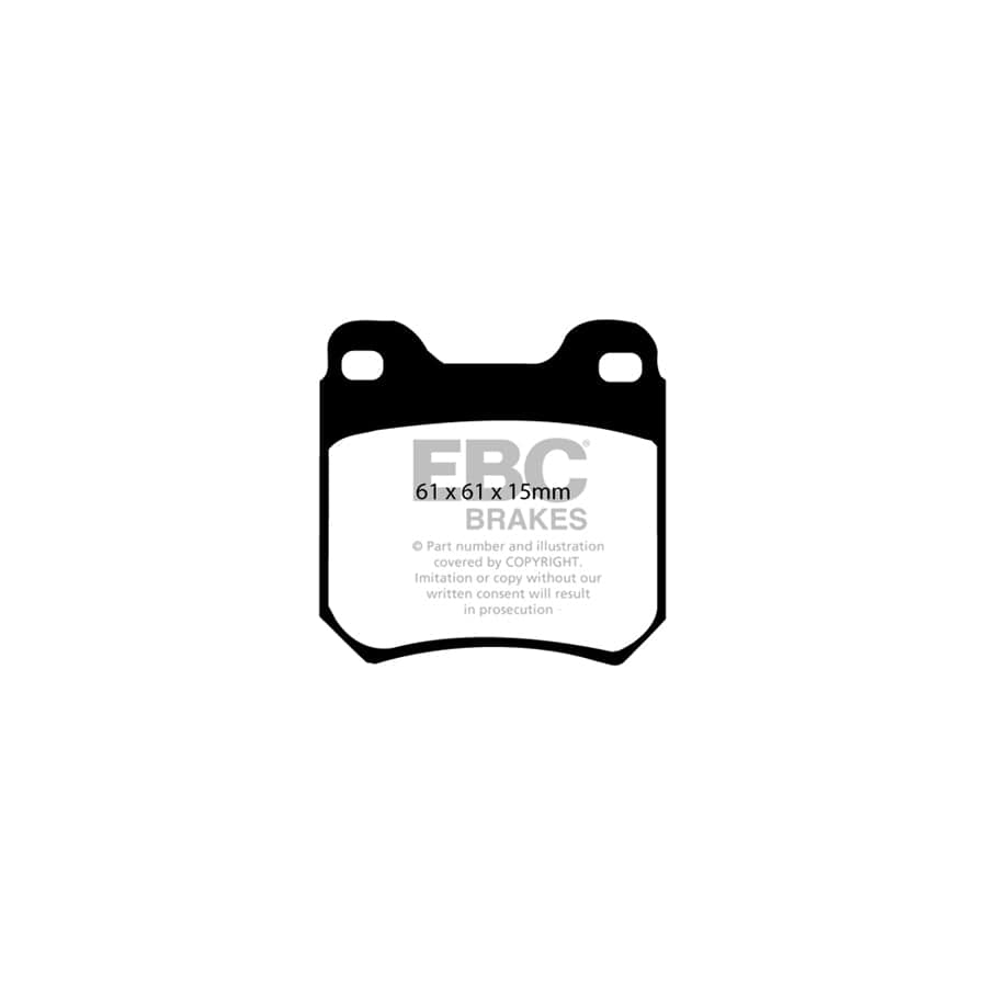 EBC PD03KR558 Opel Vauxhall Omega Yellowstuff Rear Brake Pad & Plain Disc Kit - ATE Caliper 2 | ML Performance UK Car Parts