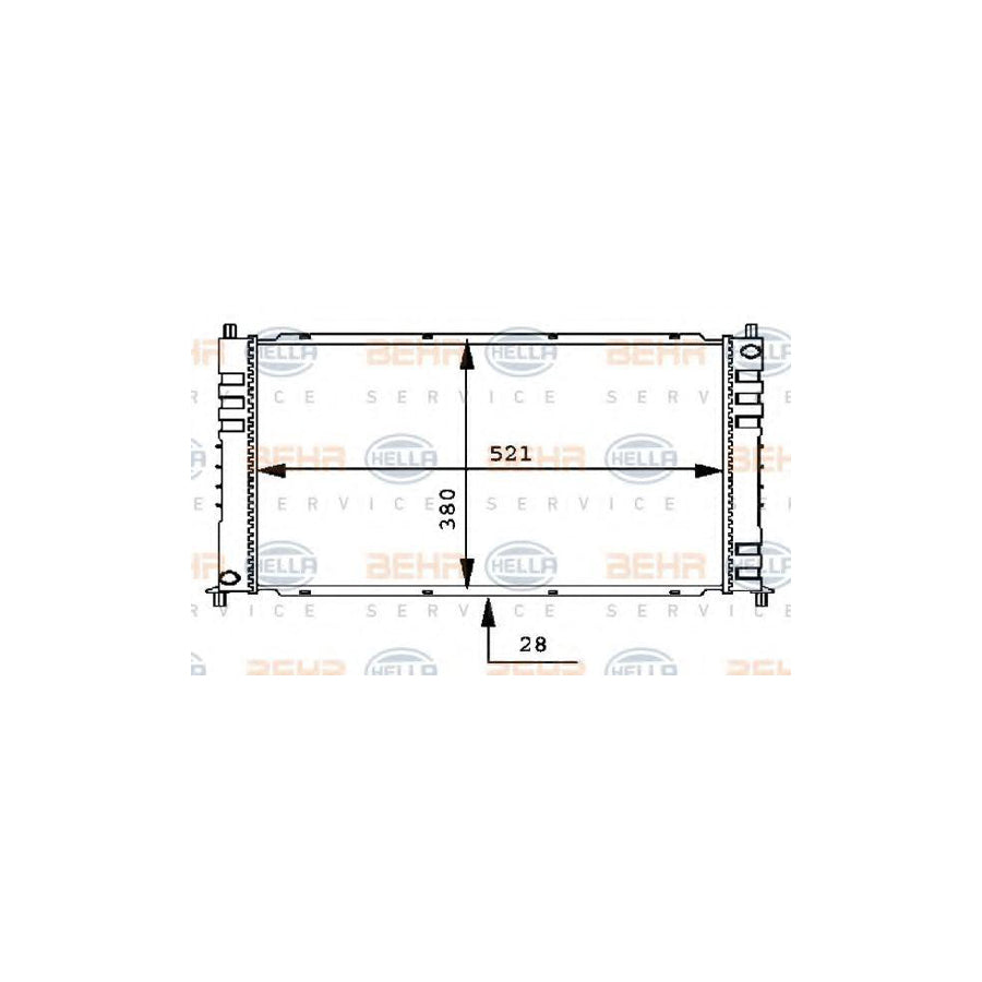 Hella 8MK 376 715-651 Engine Radiator