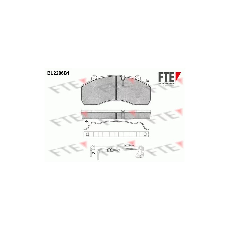 Fte BL2206B1 Brake Pad Set | ML Performance UK Car Parts