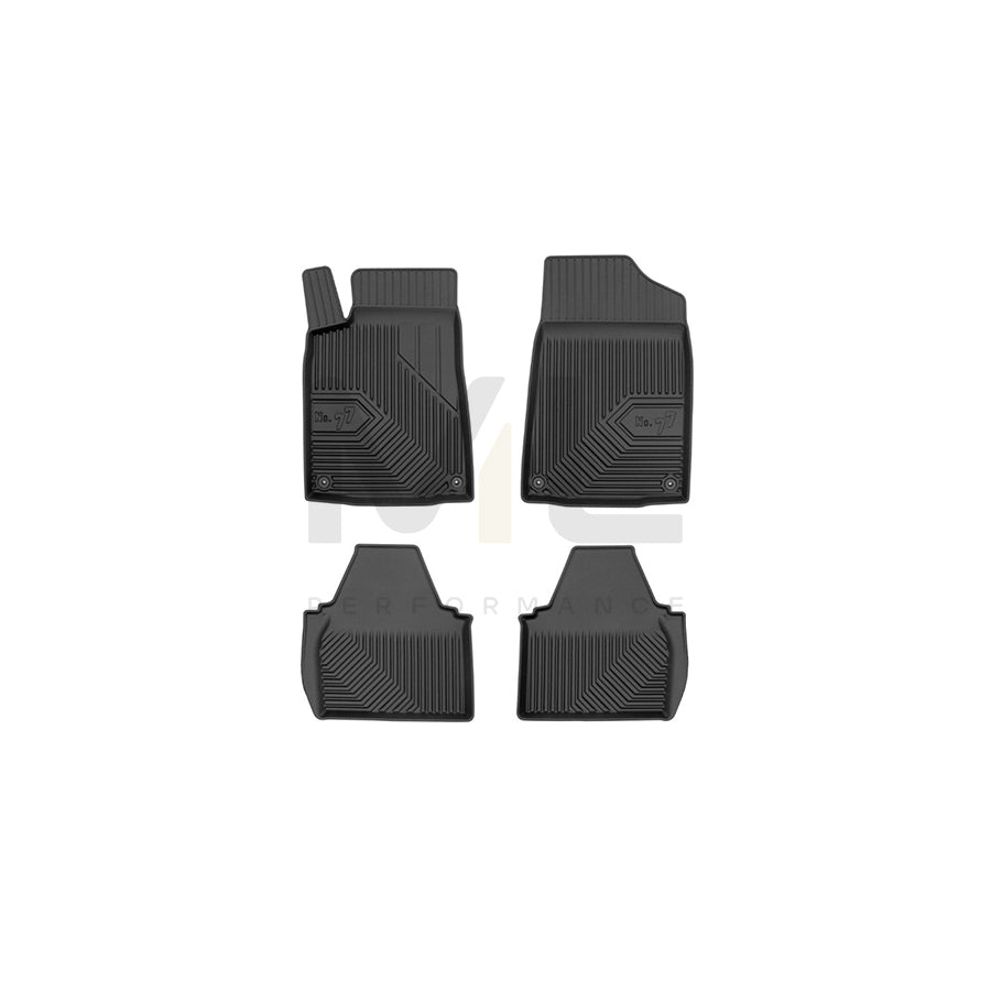 FROGUM Tailored, No.77 77426092 Floor mat set for PEUGEOT 607 Saloon Elastomer, Front and Rear, Quantity: 4, Black | ML Performance Car Parts