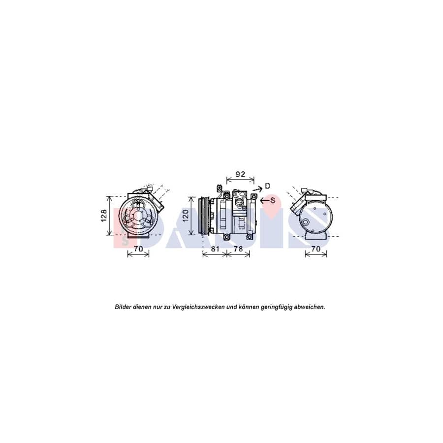 AKS Dasis 851935N Compressor, Air Conditioning | ML Performance UK