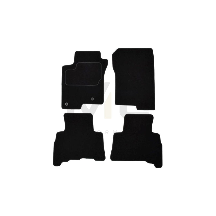 MAMMOOTH A041 TOY240 PRM 01 Floor mat set for TOYOTA Land Cruiser Prado 150 (J150) Textile, Front and Rear, Quantity: 4, Black | ML Performance Car Parts