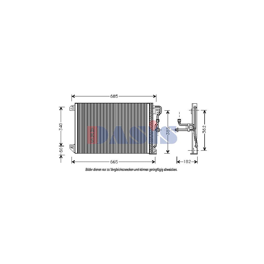 AKS Dasis 522640N Air Conditioning Condenser For Jeep Grand Cherokee | ML Performance UK