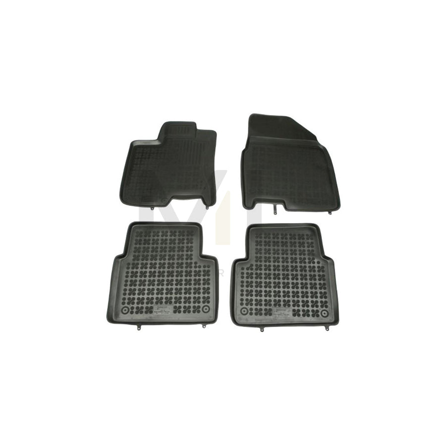 REZAW PLAST 201809 Floor mat set for NISSAN Qashqai / Qashqai+2 I (J10, NJ10) Elastomer, Front and Rear, Black | ML Performance Car Parts