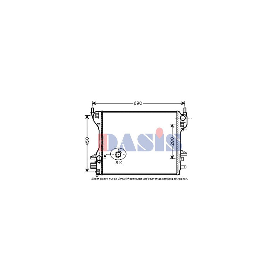 AKS Dasis 885864N High Pressure Line, Air Conditioning | ML Performance UK