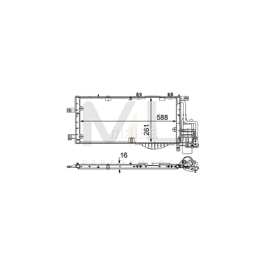 MAHLE ORIGINAL AC 336 000P Air conditioning condenser with dryer | ML Performance Car Parts