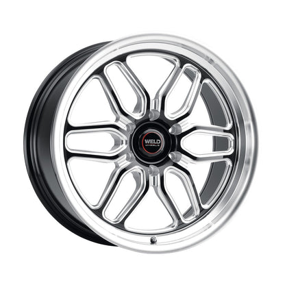 Weld S15377081P10 Laguna 6 Drag S153 Wheel 17x7 6x127 ET10 BS4.375 Gloss Black MIL - DIA