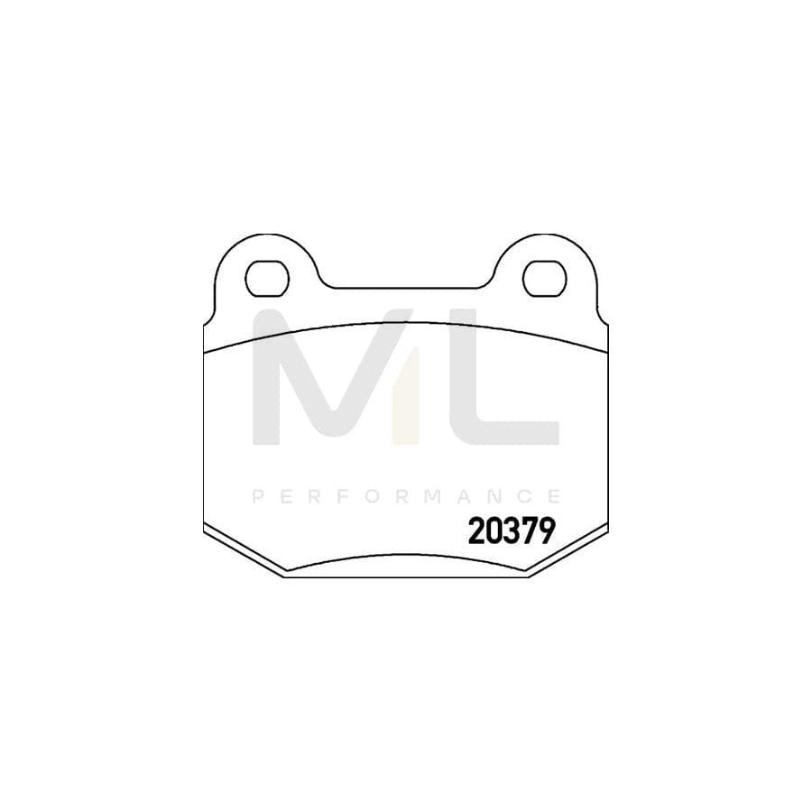 TEXTAR 2037901 Brake pad set with integrated wear warning contact | ML Performance Car Parts