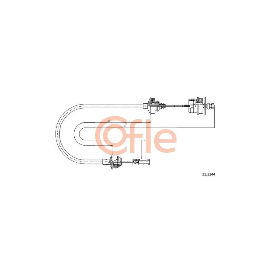 Cofle 11.2144 Clutch Cable For Citroën Zx