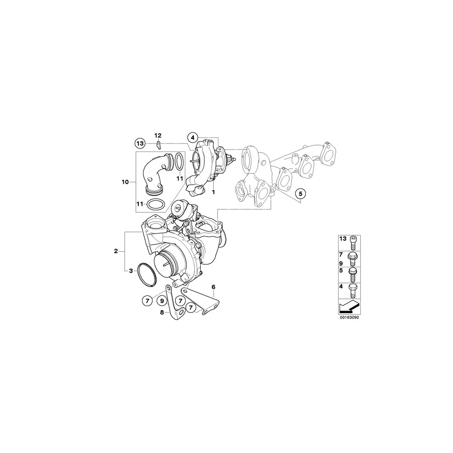 Genuine BMW 11427803608 E81 E82 E87 Return Pipe (Inc. 123d & X1 23dX) | ML Performance UK Car Parts