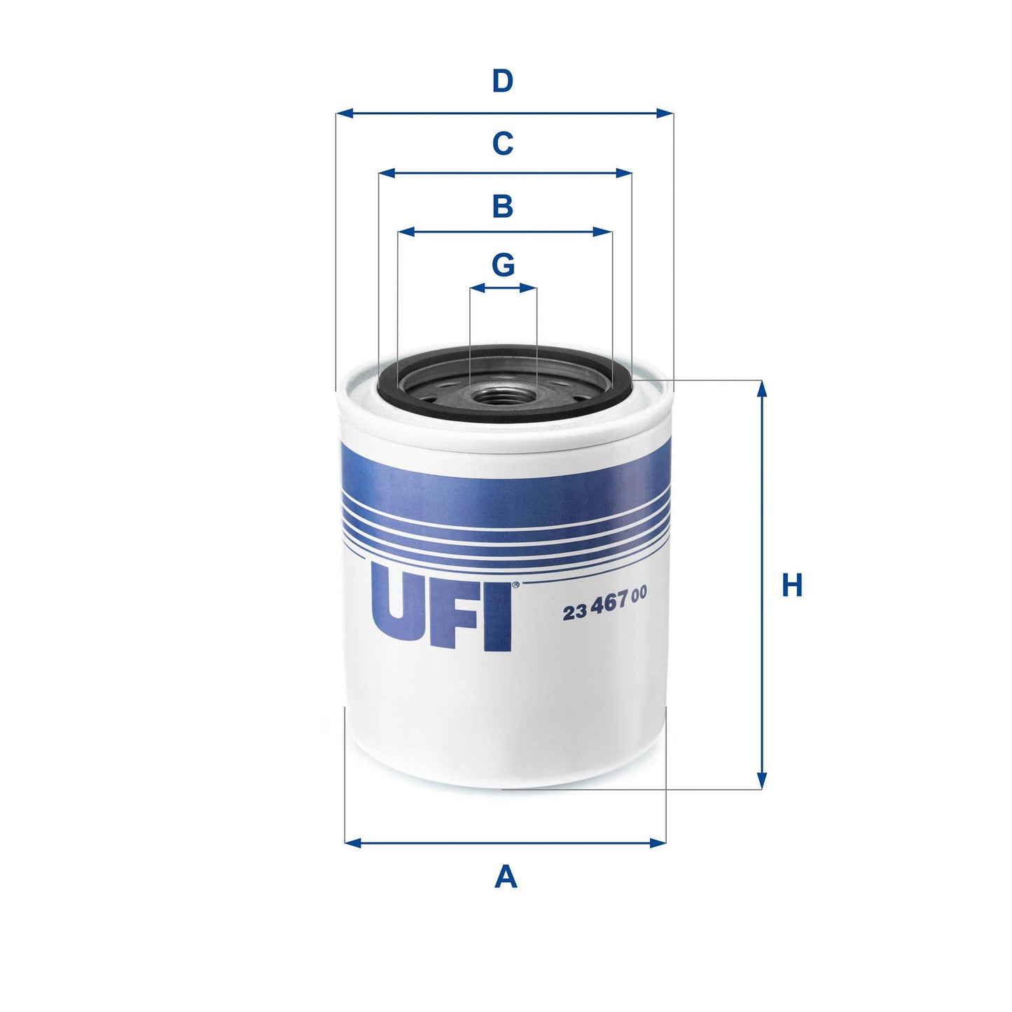 UFI 23.467.00 Oil Filter