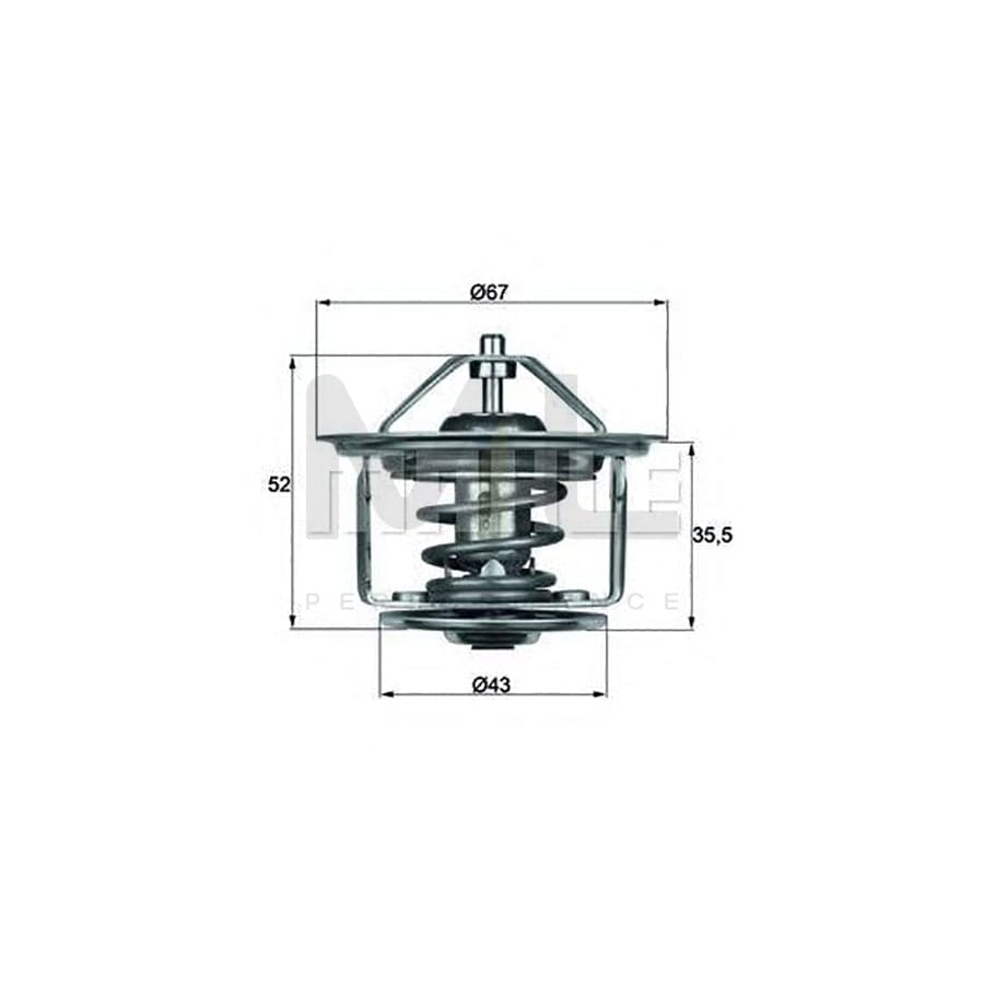 MAHLE ORIGINAL TX 17 75D Engine thermostat Opening Temperature: 75��C, with seal | ML Performance Car Parts