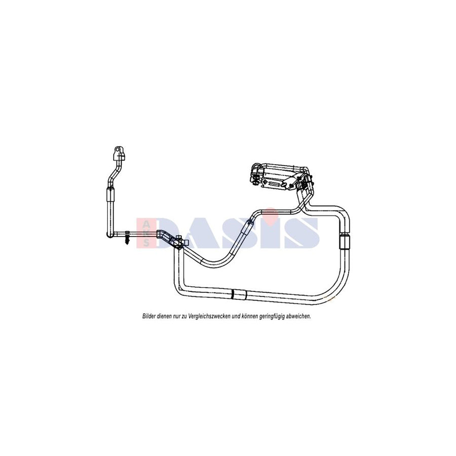 AKS Dasis 885874N High- / Low Pressure Line, Air Conditioning For Ford Transit | ML Performance UK