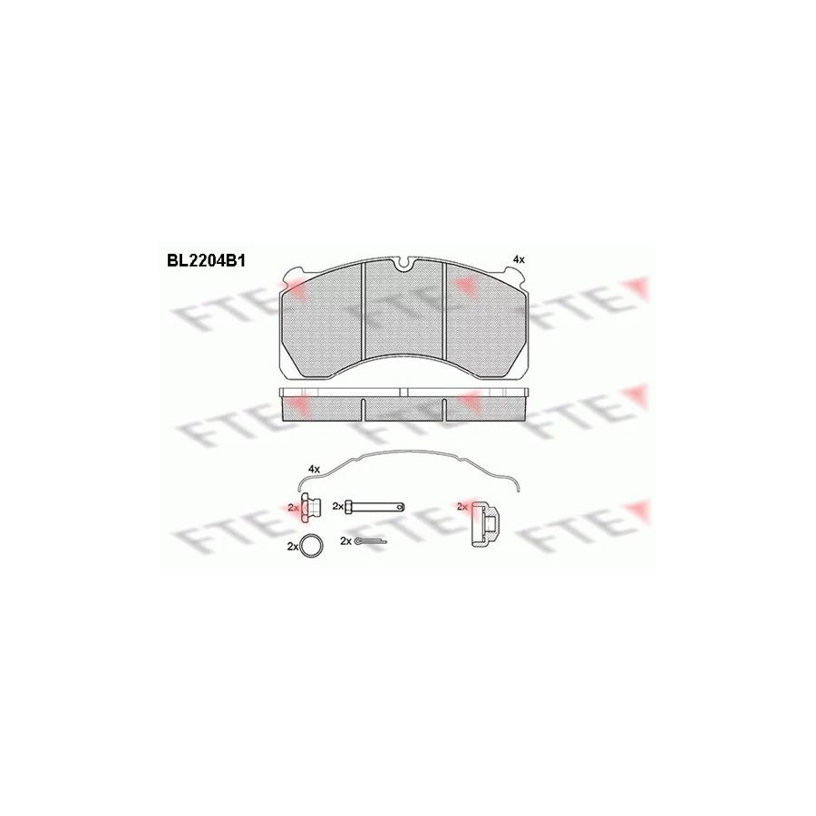 Fte BL2204B1 Brake Pad Set | ML Performance UK Car Parts