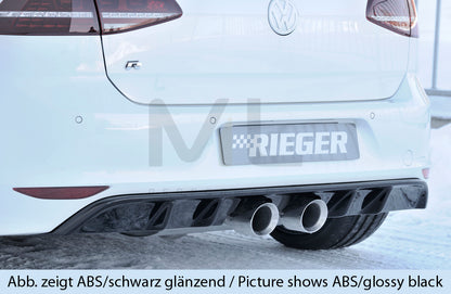 Rieger 00059568 VW Mk7 Golf R Rear Diffuser 2 | ML Performance UK Car Parts