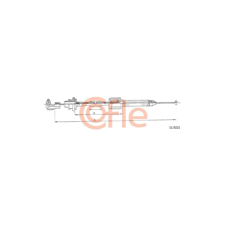 COFLE 11.0221 Throttle Cable | ML Performance UK Car Parts