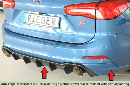 Rieger 00034212 Ford DEH Focus 4 Rear Diffuser (Inc. Focus 4 ST) 1 | ML Performance UK Car Parts