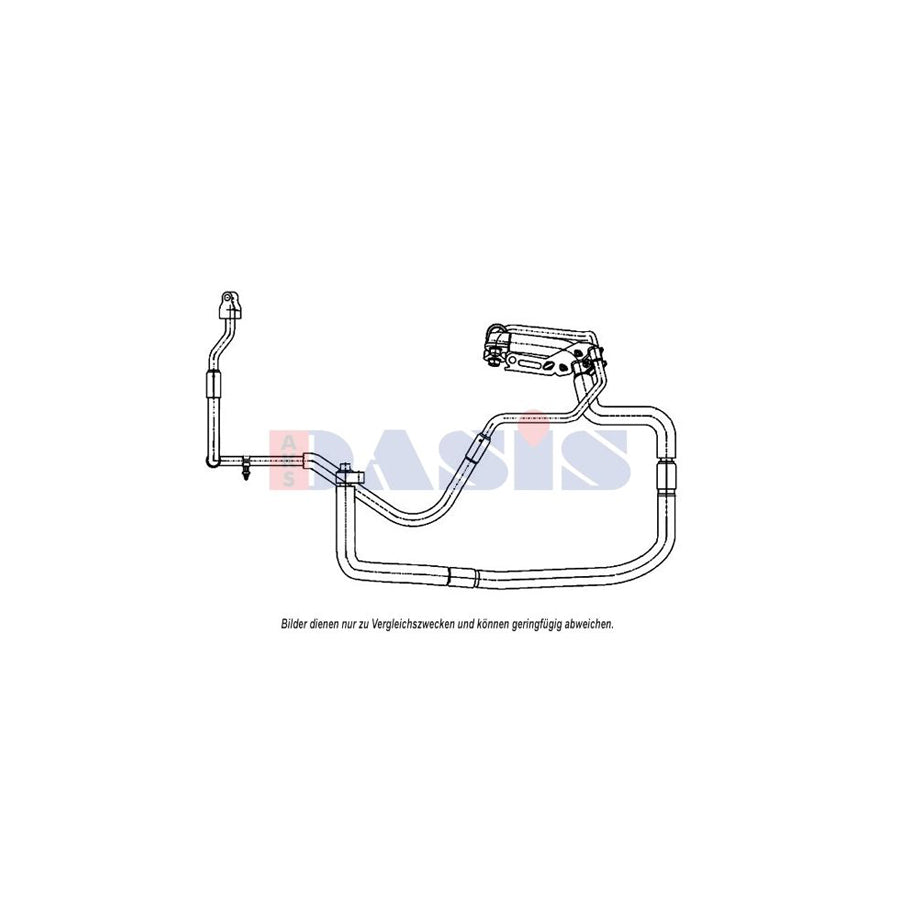 AKS Dasis 885876N High- / Low Pressure Line, Air Conditioning For Ford Transit | ML Performance UK