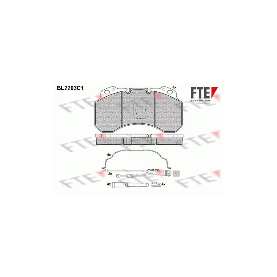 Fte BL2203C1 Brake Pad Set | ML Performance UK Car Parts