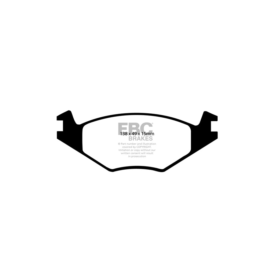 EBC PD13KF679 VW Mk2 Yellowstuff Front Brake Pad & GD Disc Kit - Girling/TRW Caliper 2 | ML Performance UK Car Parts