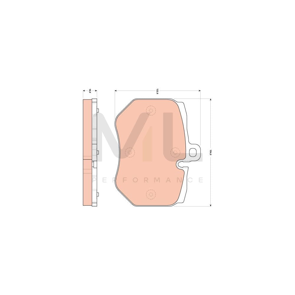 TRW Gdb1848 Brake Pad Set Prepared For Wear Indicator | ML Performance Car Parts