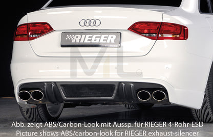 Rieger 00055513 Audi B8 B81 A4 Rear Diffuser 1 | ML Performance UK Car Parts