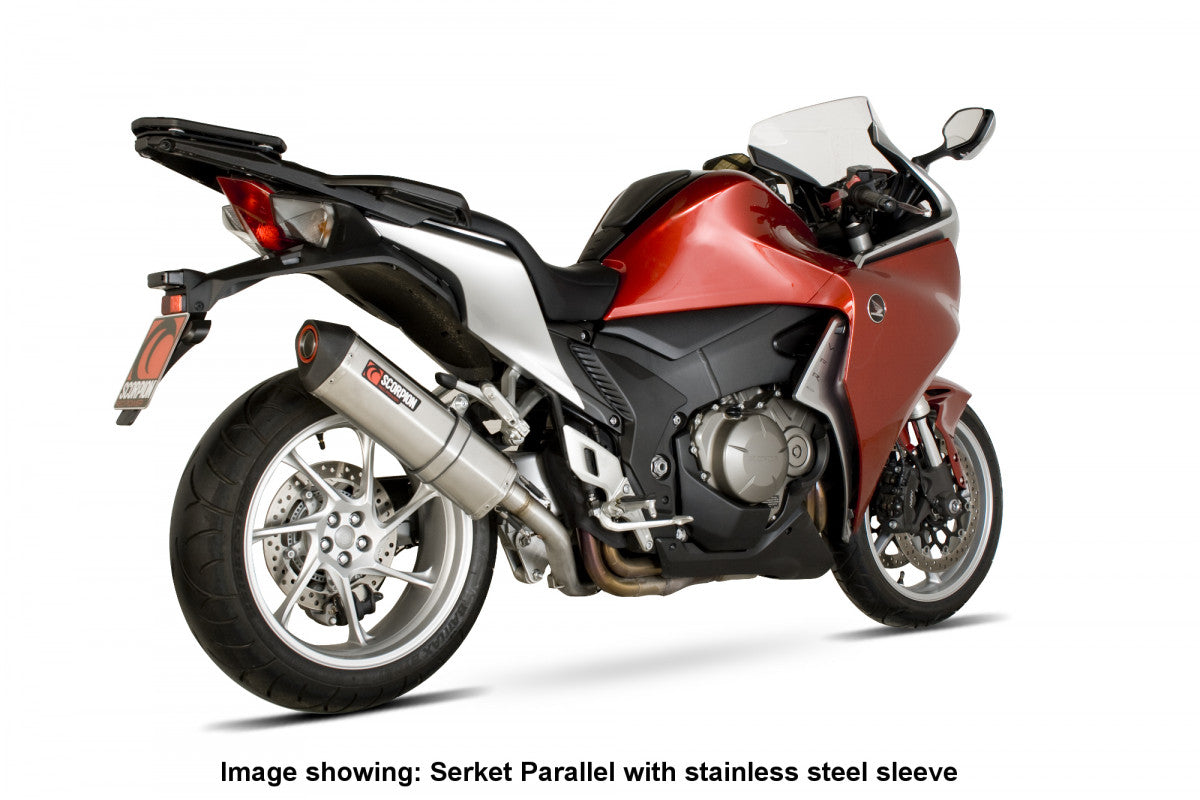 Scorpion RHA104CEO Honda VFR1200 Serket Parallel Slip-On - Carbon Fibre Sleeve | ML Performance UK UK