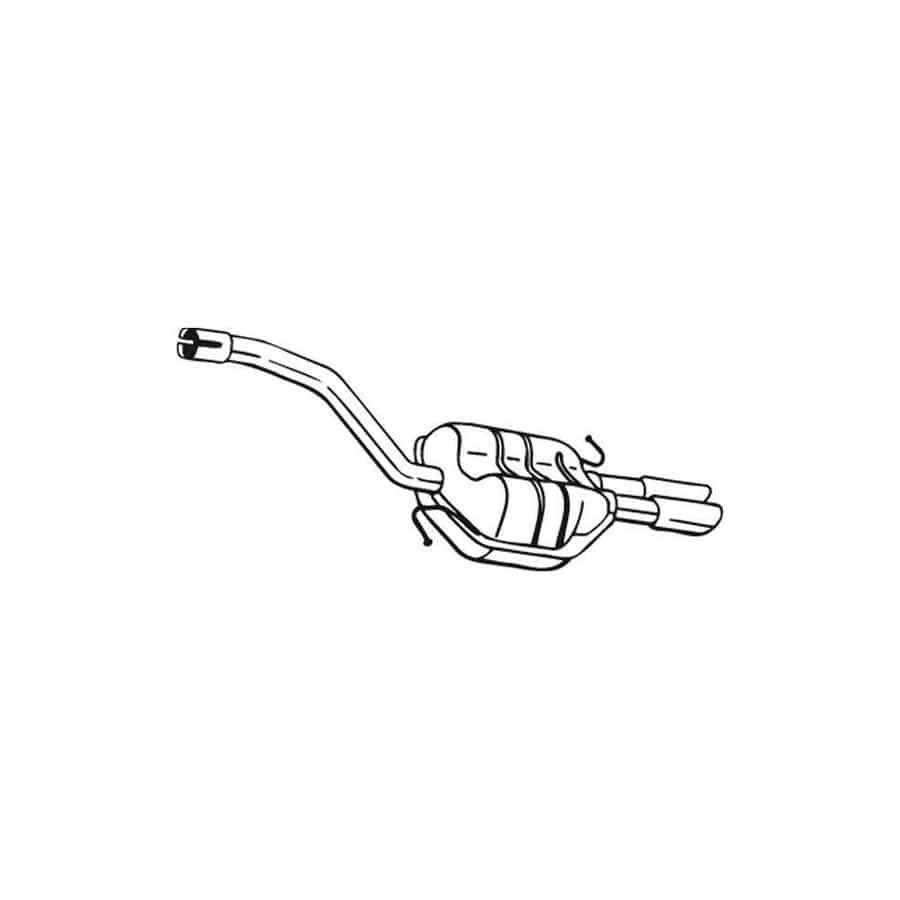 Bosal 278-745 Rear Silencer For Subaru Legacy I Saloon (Bc)