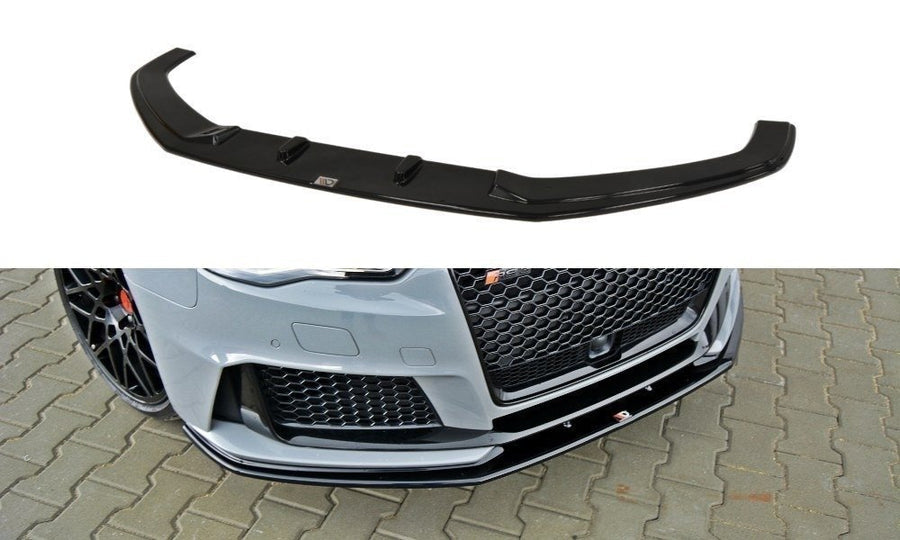 Maxton Design AU-RS3-8V-FD2T Front Splitter V.2 Audi RS3 8V Sportback | ML Performance UK Car Parts