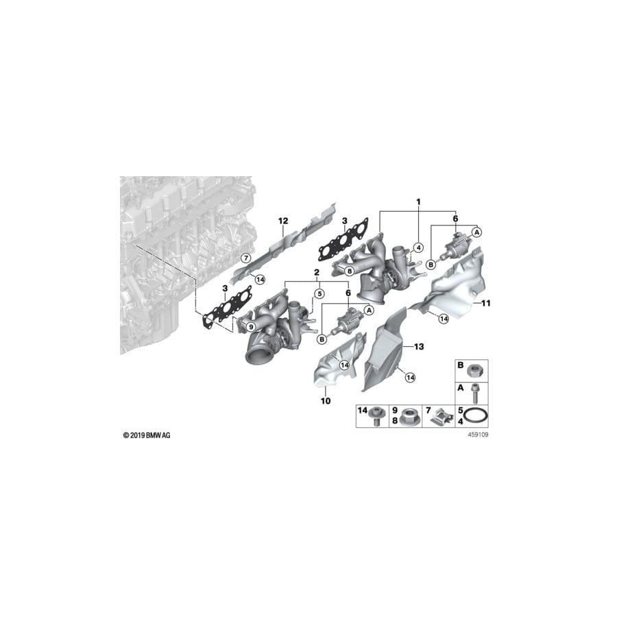 Genuine BMW 11657848038 F82 F80 Heat Resistant Plate (Inc. M4, M2 Competition & M4 GT4) | ML Performance UK Car Parts