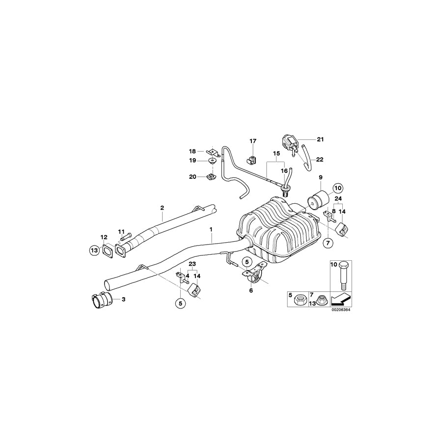 Genuine BMW 18107511030 E65 E66 E67 Vacuum Pipe (Inc. 745Li, 740i & 735Li) | ML Performance UK