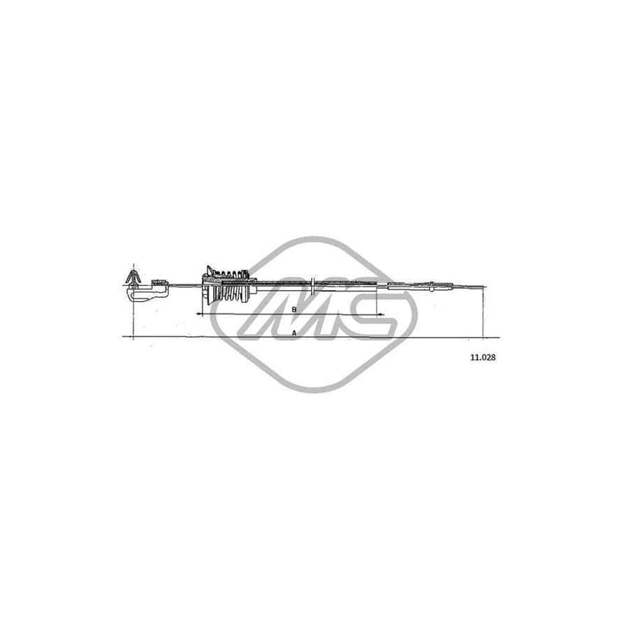 Metalcaucho 83135 Accelerator Cable | ML Performance UK Car Parts