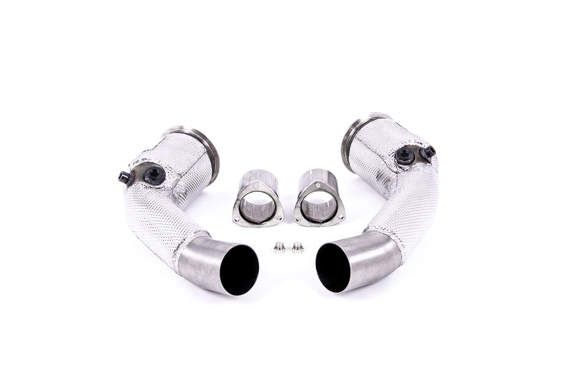 MillTek SSXAU910 Audi Large Bore Downpipes and Hi-Flow Sports Cats (Inc. RS6, RS7, S8)