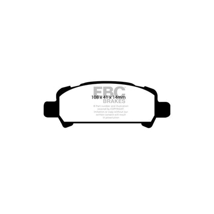 EBC PDKR828 Subaru Legacy Ultimax Rear Brake Pad & Plain Disc Kit 2 | ML Performance UK Car Parts