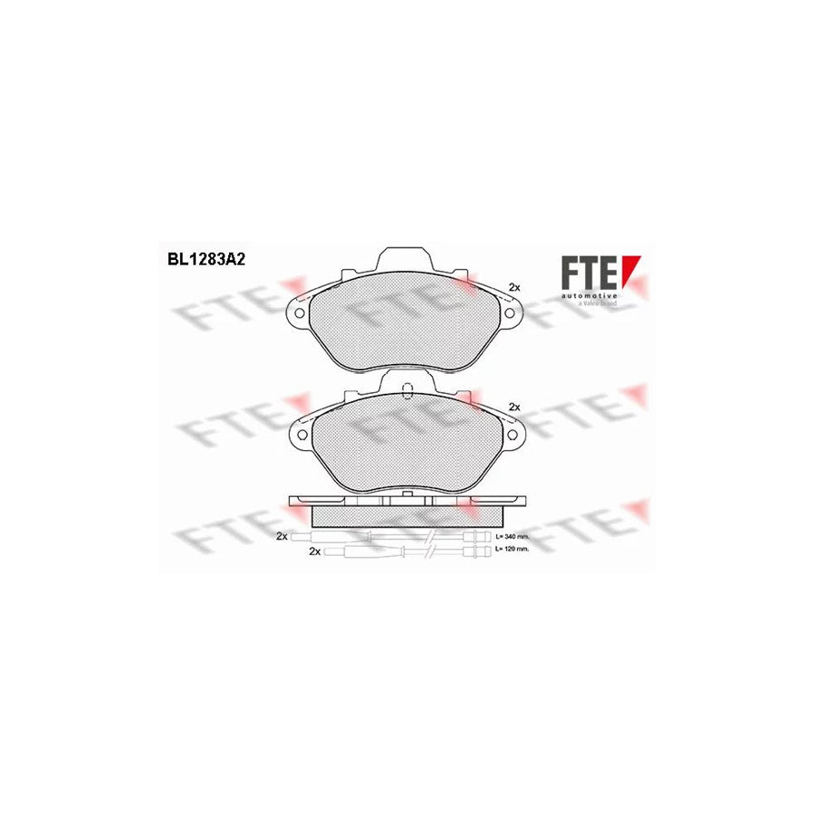 Fte BL1283A2 Brake Pad Set For CitroÃ«n Xm | ML Performance UK Car Parts