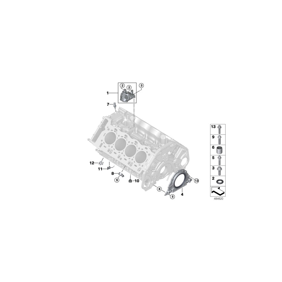 Genuine BMW 11427852266 F91 F93 F90 Oil Spray Nozzle, Outer (Inc. M5 & M8) | ML Performance UK Car Parts