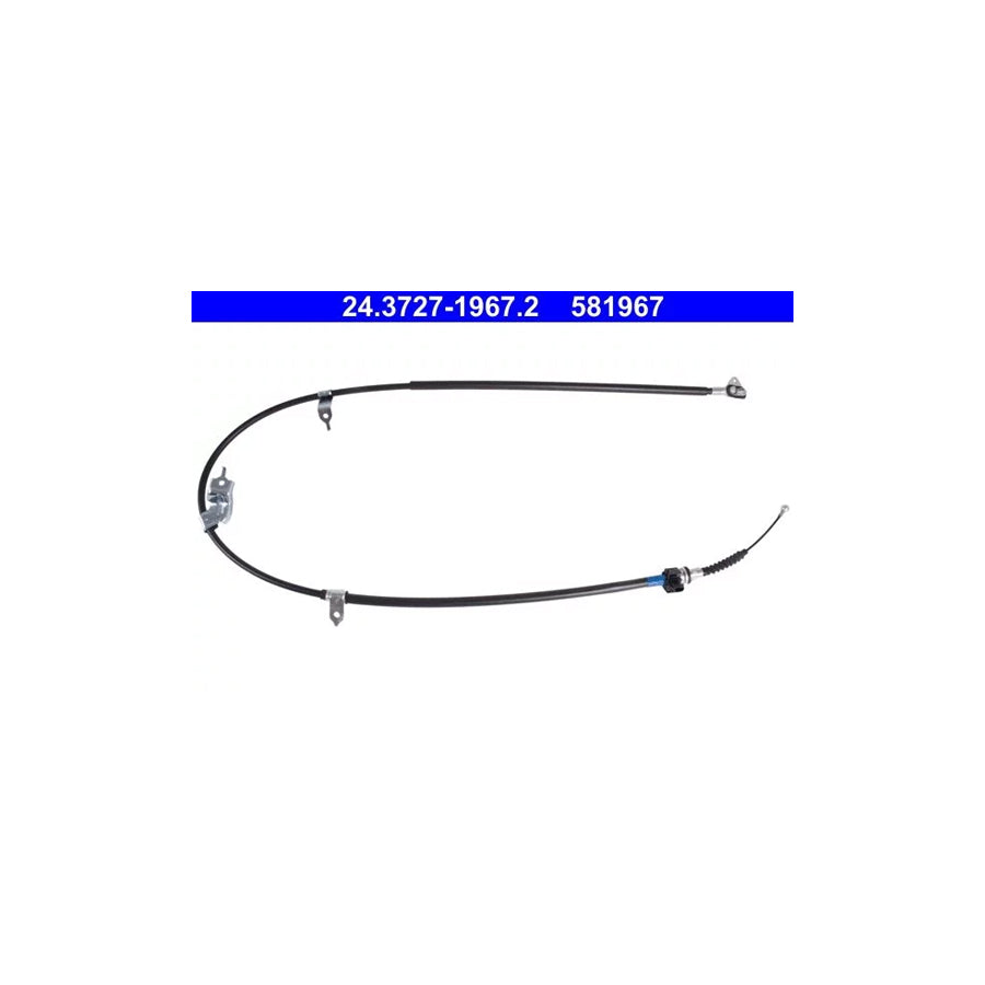 ATE 24.3727-1967.2 Hand Brake Cable