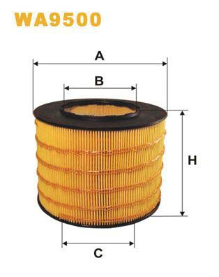 WIX Filters WA9500 Air Filter For Saab 9-5