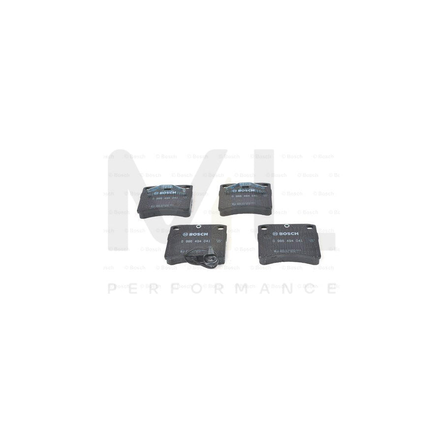 Bosch 0986494041 Brake Pad Set Incl. Wear Warning Contact, With Anti-Squeak Plate, With Mounting Manual BP389 | ML Performance Car Parts